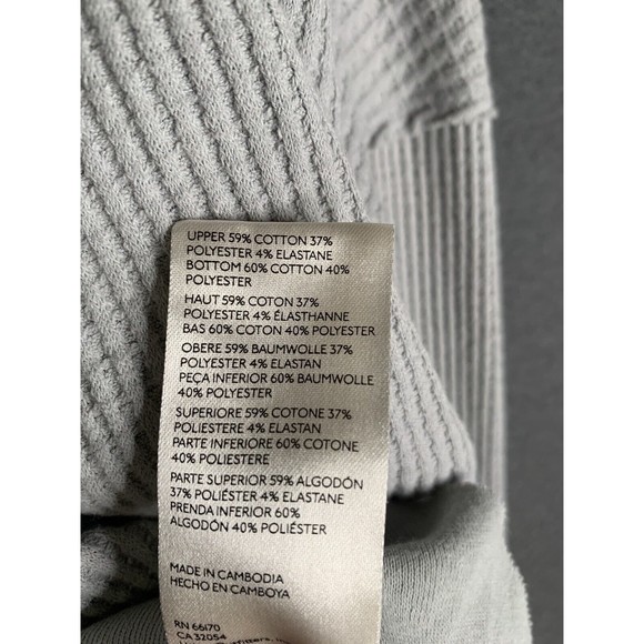 Free People Monterey Thermal Top Cotton Blend Thumb Hole Grey Women Small - Picture 5 of 13